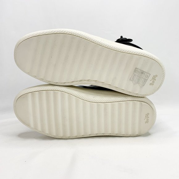 COACH Turnlock C210 Black High Top Sneaker 8 D NEW - Picture 8 of 8